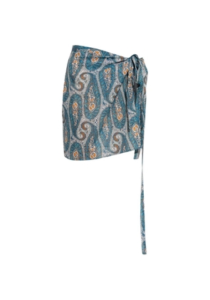 ETRO paisley-print pareo - Blue