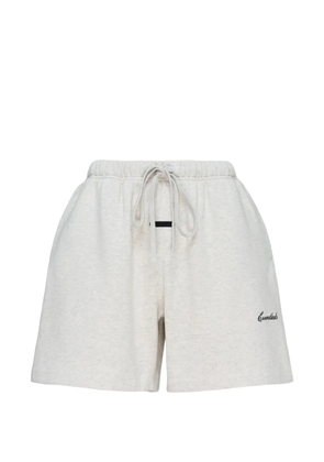 FEAR OF GOD ESSENTIALS Essentials-embroidered shorts - Grey
