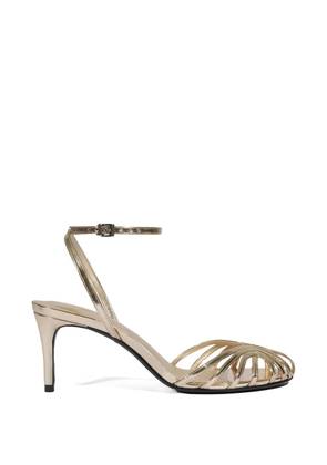 Schutz Liana strappy metallic-effect sandals - Gold