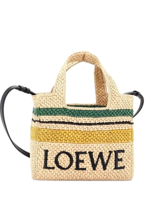 Loewe Pre-Owned Paula's Ibiza Logo Convertible Raffia Small tote bag - Neutrals