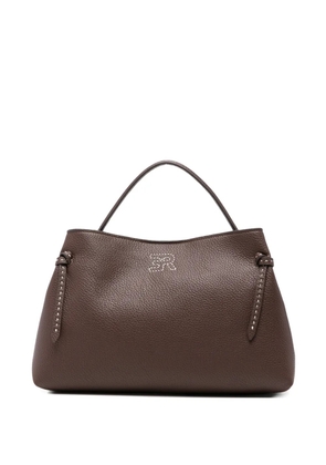 ERMANNO FIRENZE medium Aliana logo-plaque tote bag - Brown