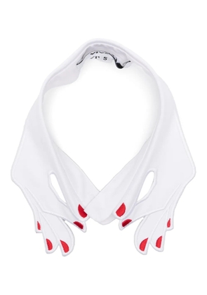 Vivetta hand collar - White