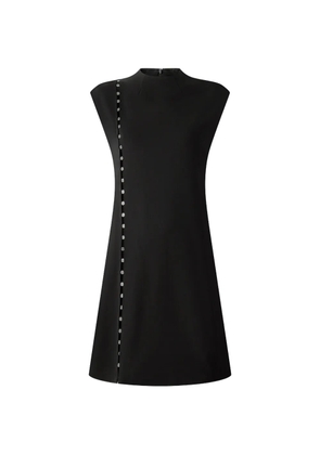 Shanghai Tang Tang button-embellished mini dress - Black