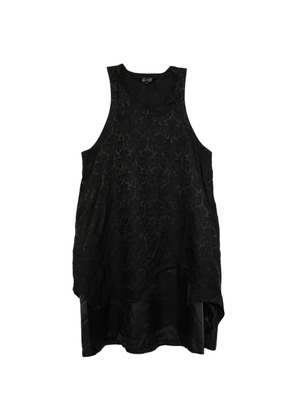 Comme Des Garçons Black jacquard-pattern layered dress