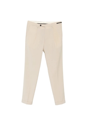 michael coal MC Frederick pleated turn-up trousers - Neutrals