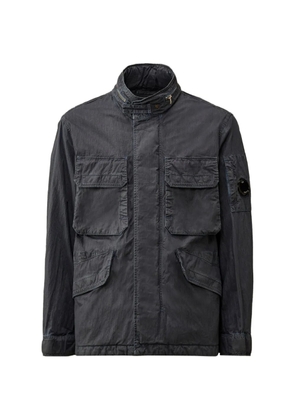 C.P. Company 50 Fili Wax Lens-detail jacket - Blue