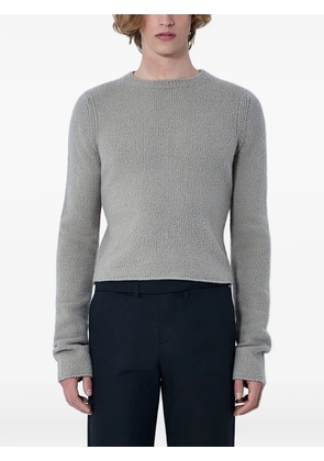 Rier boucle-knit wool sweater - Grey