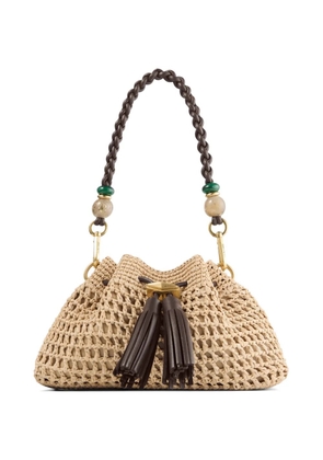 Jimmy Choo small Cinch tassel-detail tote bag - Neutrals