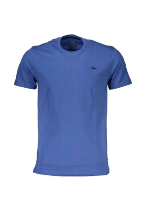 Harmont & Blaine logo-embroidered cotton T-shirt - Blue