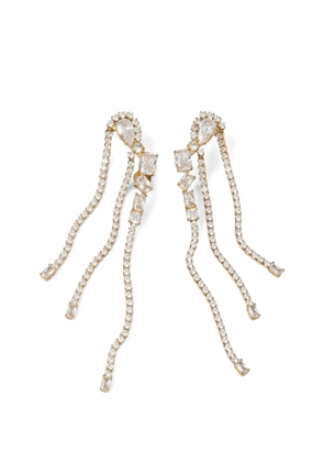 GUESS USA crystal-embellished drop earrings - Gold