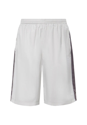 Balenciaga logo-embroidered shorts - Grey