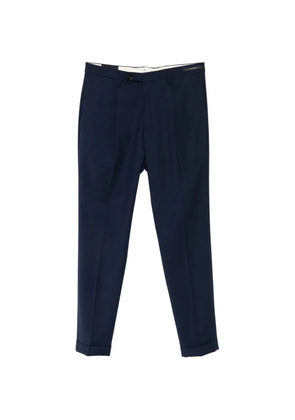 michael coal MC Frederick pleated turn-up trousers - Blue