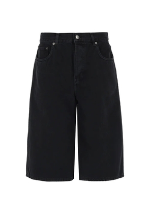 Haikure New Becky wide-leg denim shorts - Black