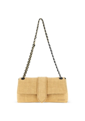 Jacquemus Le Bambino Chaîne raffia-effect shoulder bag - Neutrals