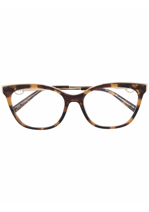 Michael Kors logo-plaque arm glasses - Gold