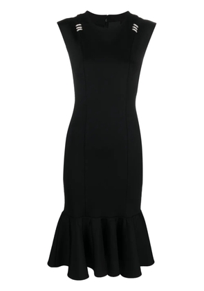 Givenchy crystal-embellished peplum-hem dress - Black