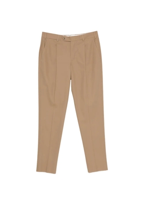 PT Torino pleated-detail tailored trousers - Neutrals