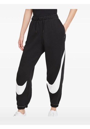 Nike Swoosh logo-print track trousers - Black
