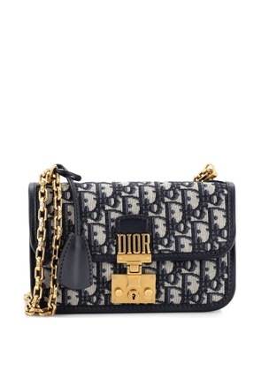 Christian Dior Pre-Owned Dioraddict Flap Bag Oblique Canvas Medium shoulder bag - Blue