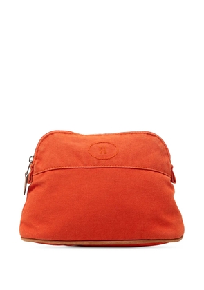 Hermès Pre-Owned 2000-2020 Toile Bolide Trousse De Voyage Pouch PM vanity bag - Orange