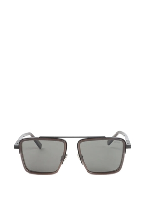 Zegna square-frame double-bridge sunglasses - Brown
