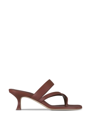 Manolo Blahnik Susa strappy leather sandals - Brown
