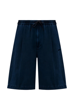 Juun.J logo-embroidered shorts - Blue