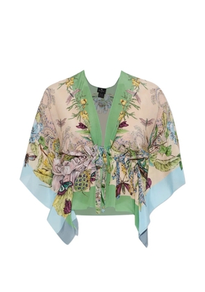ETRO tie-front floral-print blouse - Neutrals
