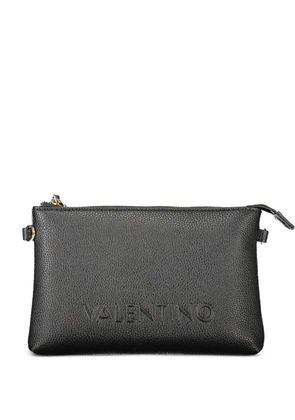 MARIO VALENTINO embossed-logo pebbled tote bag - Black