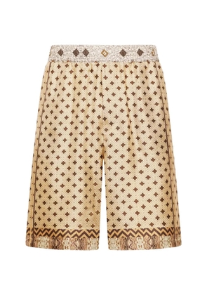 Pierre-Louis Mascia Aloe geometric-print shorts - Neutrals