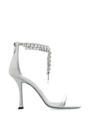 Jimmy Choo Verity crystal-embellished sandals - Silver