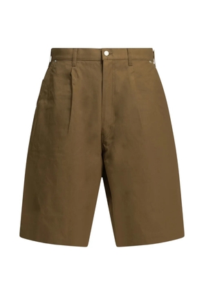 Comme des Garçons Homme pleated-front pocket-detail shorts - Brown