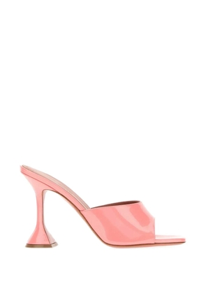 Amina Muaddi Lupita patent leather mules - Pink