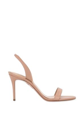 Aquazzura slingback leather sandals - Neutrals