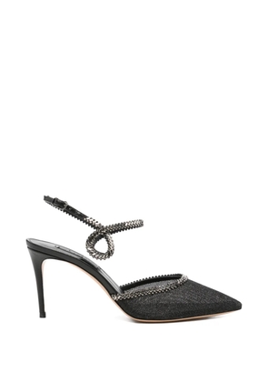 Casadei Josephine crystal-embellished sandals - Black