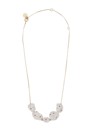 Marni polka dot-motif chain necklace - Gold