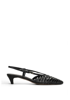 biancadi caged slingback pumps - Black