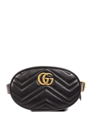 Gucci Pre-Owned GG Marmont Matelassé Leather Belt Bag - Black