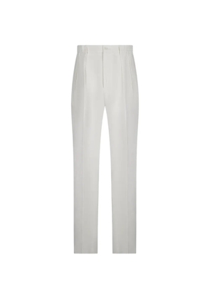 Tagliatore pleated trousers - White