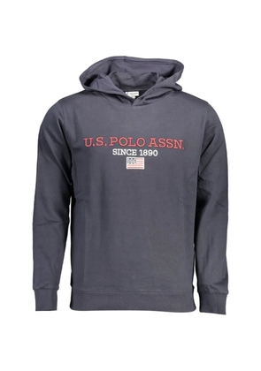 U.S. POLO ASSN. logo-embroidered hoodie - Grey