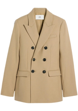 AMI Paris double-breasted blazer - Neutrals