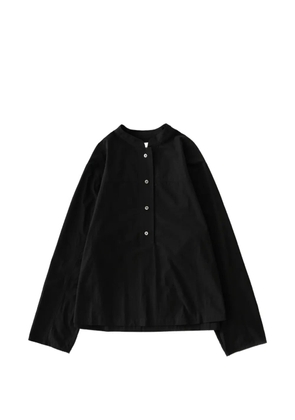 Studio Nicholson Vega half-button shirt - Black