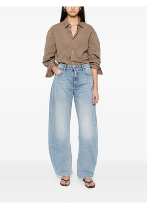 NUMERI faded-effect wide-leg jeans - Blue