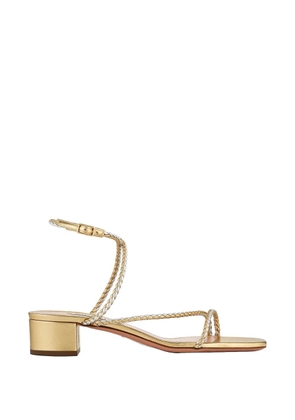 Aquazzura Luca braided sandals - Gold