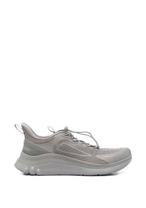 BBACK grid-pattern toggle-fastening sneakers - Grey
