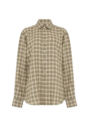 slowear check-pattern long-sleeve shirt - Neutrals