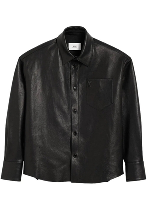 AMI Paris Ami De Coeur shirt jacket - Black