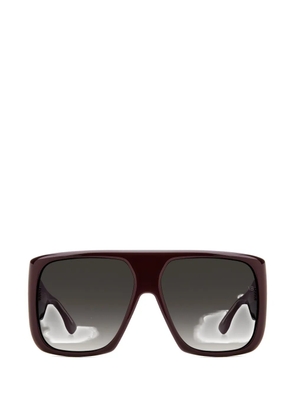 Victoria Beckham Eyewear oversized geometric-frame sunglasses - Red