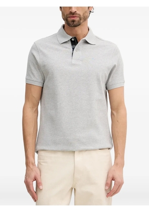 Barbour check trim polo shirt - Grey