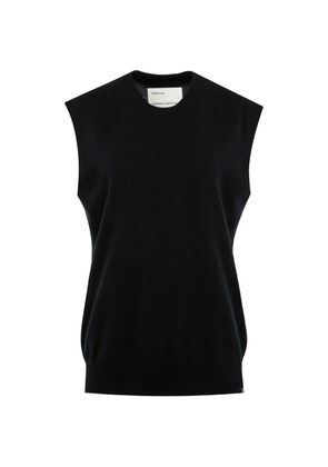 extreme cashmere Bos knitted sweater vest - Black